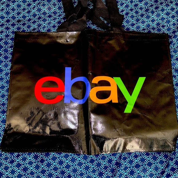 eBay Open 2025 30th Anniversary Logo Tote Bag New Large Black Reusable Shopping - Picture 3 of 9